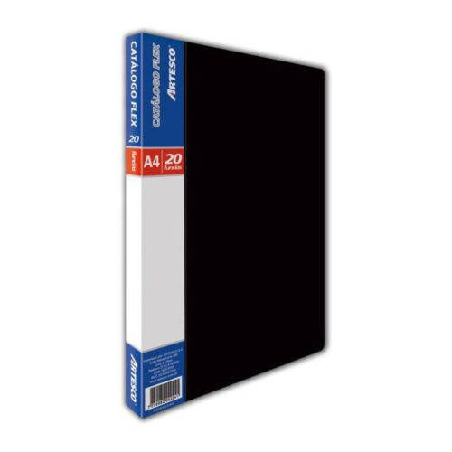Carpeta Para Precio Artesco A4 Negro X 20 Fundas