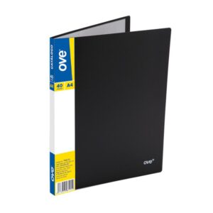 Carpeta Para Precio Ove A4 Negro X 40 Fundas