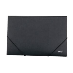 Carpeta Plastificada Ove A4 Negro Con Liga