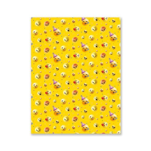 Cartulina Decorada Emoticones 48 X 70 Cm