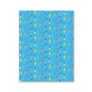 Cartulina Decorada Mundo Marino 48 X 70 Cm