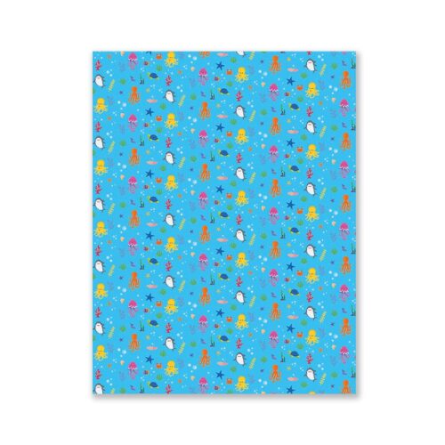 Cartulina Decorada Mundo Marino 48 X 70 Cm
