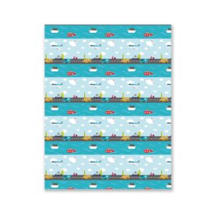 Cartulina Decorada Vehiculos Varios 48 X 70 Cm