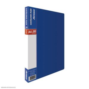 Carpeta Para Precio Artesco A4 Azul X 20 Fundas