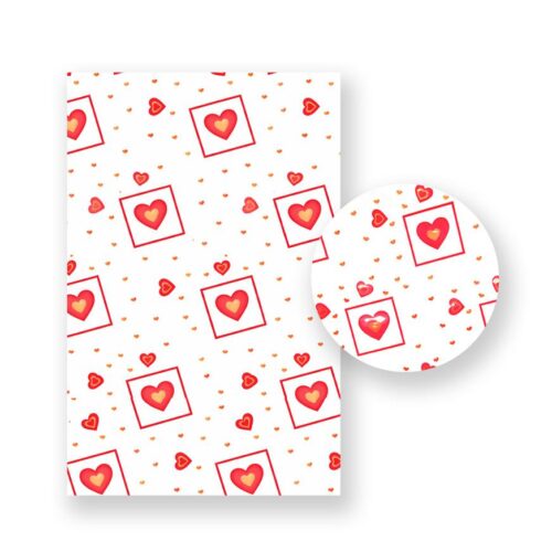 Celofán Decorado Día De La Madre 70 X 90 Cm Corazones Con Cuadros