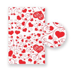 Celofán Decorado Día De La Madre 70 X 90 Cm Corazones Enredados