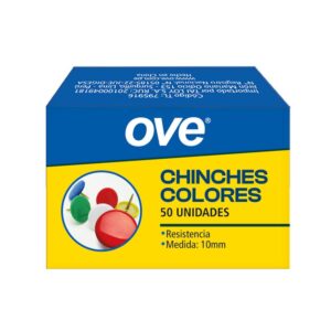 Chinches De Colores Ove 10 Mm X 50 Und Chinches De Colores Ove 10 Mm X 50 Und