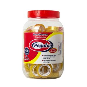 Cinta Adhesiva Pegafan 1/2″ X 16 Yd Transparente Paquete X 50