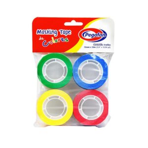 Cinta Masking Tape Pegafan 3/4″ X 10.94 Yd Pack X 4 Und
