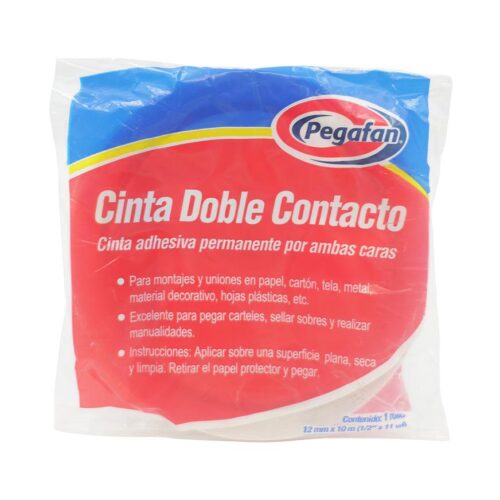 Cinta Pegafan Doble Cara 1/2″ X 11 Yd