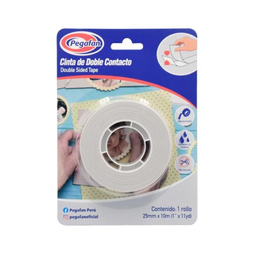 Cinta Pegafan Doble Contacto 1″ X 11 Yd