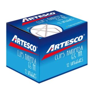 Clips Mariposa Grande Artesco Caja X 12 Und