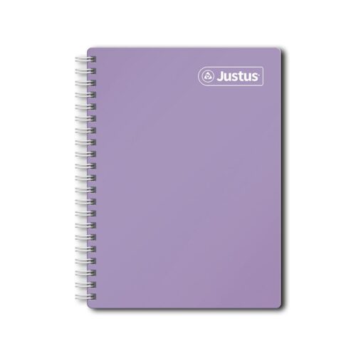 Cuaderno Anillado A5 160H Cuadriculado Tapa Dura  Solido Justus