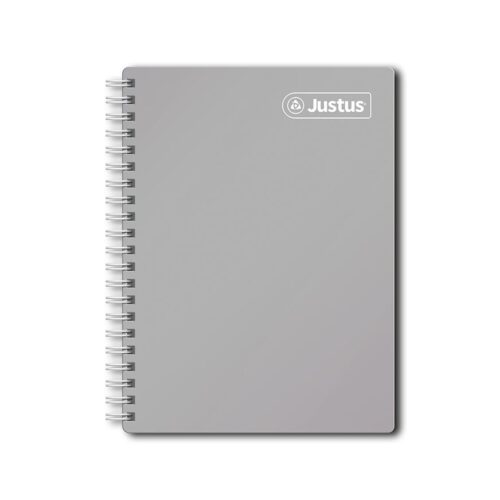 Cuaderno Anillado A5 160H Cuadriculado Tapa Dura  Solido Justus