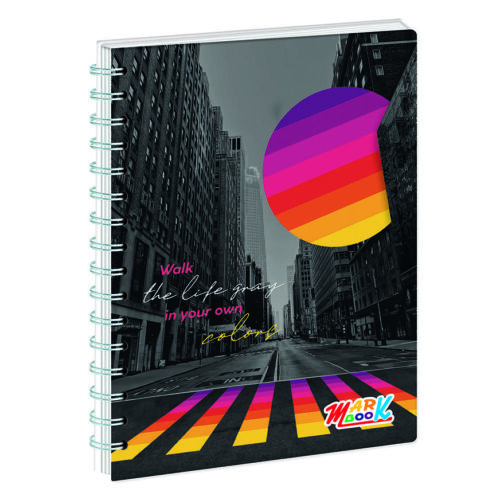 Cuaderno Anillado Cuadriculado Markbook A4 Diseño 100 Hojas