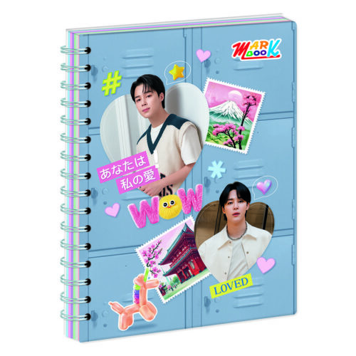 Cuaderno Anillado Cuadriculado Markbook A4 Diseño Mujer 160 Hojas