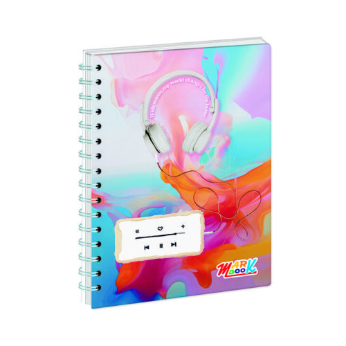 Cuaderno Anillado Cuadriculado Markbook A5 Diseño 100 Hojas