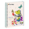 Cuaderno Cuadriculado Anillado Iris Color A4 Con Liga Surtido 170 Hojas
