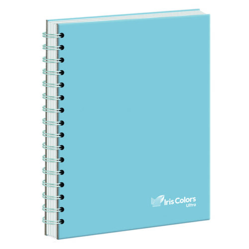 Cuaderno Cuadriculado Anillado Iris Color A4 Sólido 160 Hojas