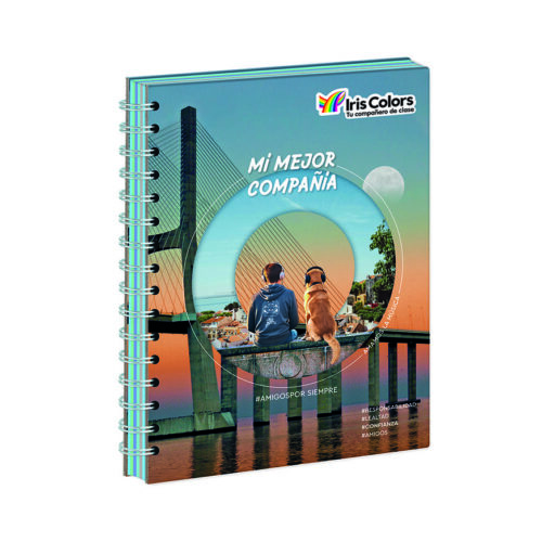 Cuaderno Cuadriculado Anillado Iris Color A5 Diseño Hombre Surtido 170 Hojas Cuaderno Cuadriculado Anillado Iris Color A5 Diseño Hombre Surtido 170 Hojas