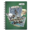 Cuaderno Cuadriculado Anillado Justus A4 Diseño Tapa Dura Surtido 160 Hojas