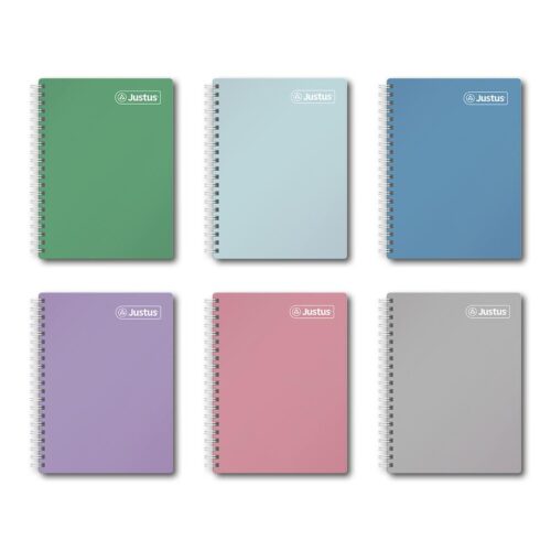 Cuaderno Anillado A5 160H Cuadriculado Tapa Dura  Solido Justus