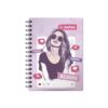 Cuaderno Cuadriculado Anillado Justus A5 Tapa Dura Surtido 160 Hojas
