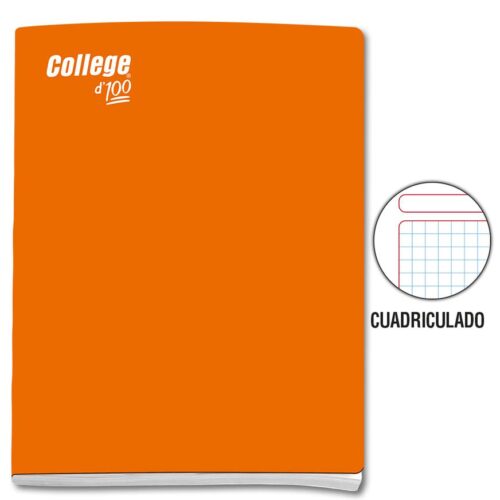 Cuaderno Deluxe A-4 100H Cuadriculado Solido College Cuaderno Deluxe A-4 100H Cuadriculado Solido College
