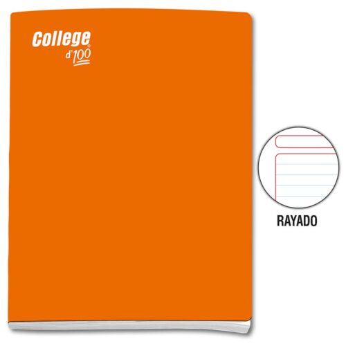 Cuaderno Deluxe A-4 100H Rayado Solido College