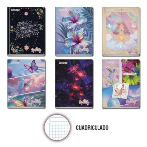 Cuaderno Deluxe 80H Cuadriculado Spring College