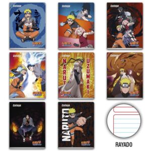 Cuaderno Deluxe 80H Rayado Naruto College