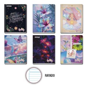 Cuaderno Deluxe 80H Rayado Spring College