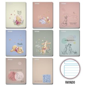Cuaderno Deluxe 80H Rayado Winnie Pooh College