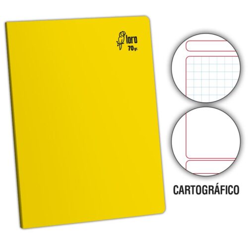 Cuaderno Deluxe A-4 80H Cartografico 70Gr Loro