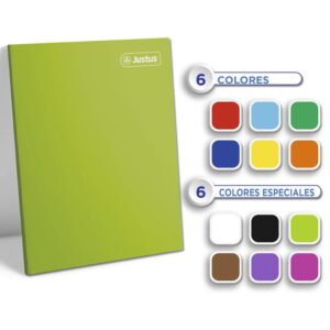 Cuaderno Deluxe A-4 80H Cuadriculado 12 Colores Cjx50 Justus