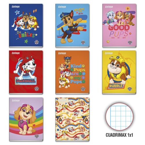 Cuaderno Deluxe A-4 80H Cuadrimax (1X1) Paw Patrol College