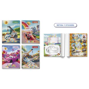 Cuaderno Deluxe A-4 80H Doble Max (2X2) Diseño Justus