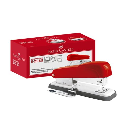 Engrapador Faber Castell E-25 25 Hojas Con Sacagrapas