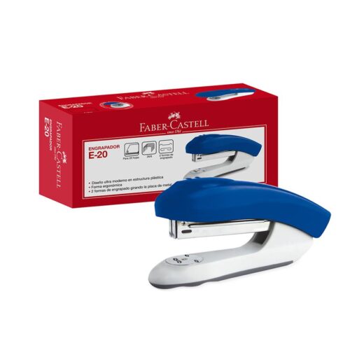 Engrapadora Faber Castell E-20 Plástico 20 Hojas Engrapadora Faber Castell E-20 Plástico 20 Hojas