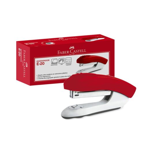Engrapadora Faber Castell E-20 Plástico 20 Hojas Engrapadora Faber Castell E-20 Plástico 20 Hojas
