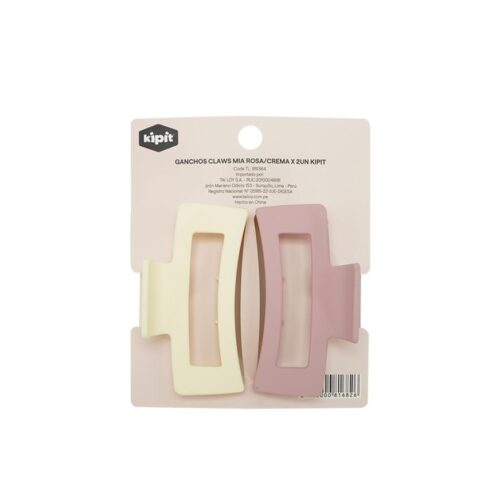 Ganchos Claws Mia Rosa/Crema X 2Un Kipit
