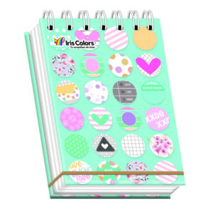 Libreta Anill. Superior 125H Cuadriculado Mujer Tapa Dura Iris Colors