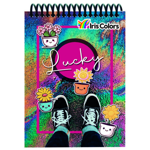 Libreta Anillado Iris Color Cuadriculado 140 Hojas