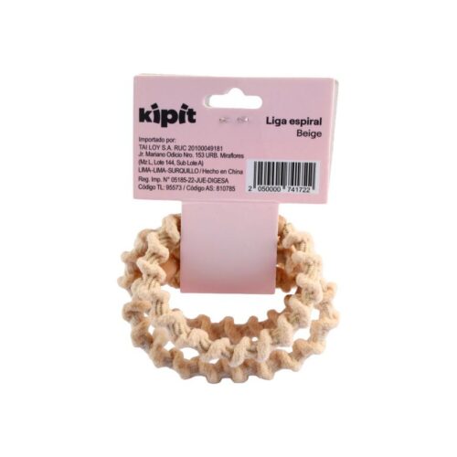 Ligas Espiral Beige X 5Un Kipit