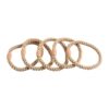 Ligas Trenzadas Beige X 5Un Kipit