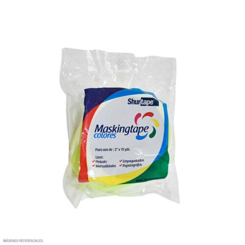 Masking 2 X 15 Yds Shurt Neon Surtidos