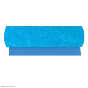 Microporoso Afelpado Azul 50 X 60 Cm