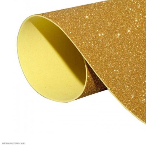 Microporoso Escarchado Dorado 50 X 60 Cm