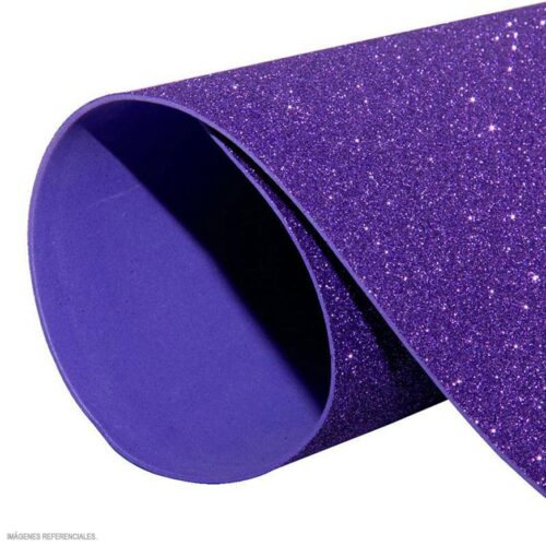 Microporoso Escarchado Morado 50 X 60 Cm Microporoso Escarchado Morado 50 X 60 Cm