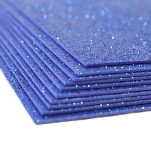 Microporoso Escarchado A4 Azul X 10 Und